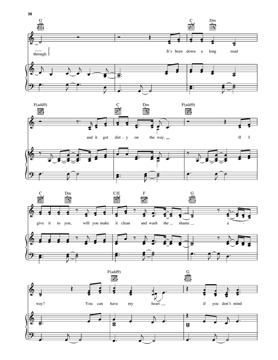 Broken Things Piano, Vocal, Guitar - Digital Sheet Music page 2