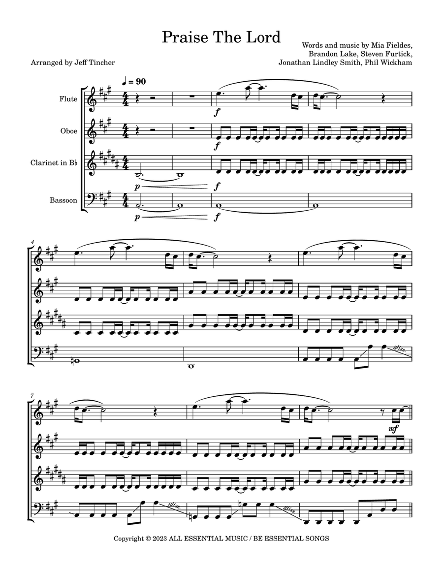 Praise The Lord Woodwind Quartet - Digital Sheet Music page 2