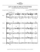 Let Us Break Bread Together 4-Part scores gallery preview page 3
