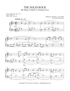 Prelude on THE SOLID ROCK Organ Solo scores gallery preview page 3