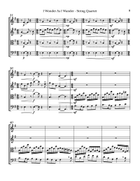 I Wonder As I Wander String Quartet scores gallery preview page 3