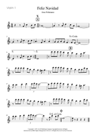 Feliz Navidad String Quartet scores gallery preview page 3