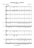 Symphony No. 4 - Scherzo Woodwind Quintet scores gallery preview page 3