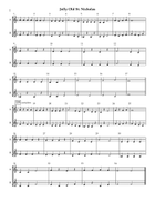Adaptable Christmas Duets for beginners - Bb Transposition B-Flat Clarinet scores gallery preview page 3