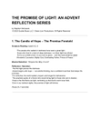 The Promise of Light: An Advent Reflection Series (SATB version)