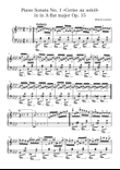 Sonate pour piano n° 1 «Cerise au soleil» en A-flat majeur Op. 15