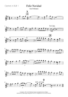 Feliz Navidad Clarinet Trio scores gallery preview page 3