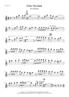 Feliz Navidad Woodwind Trio scores gallery preview page 3