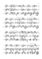 Silent Night - Violin, B. Sax. and Guitar. With Parts. Small Ensemble scores gallery preview page 3