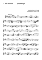 Silent Night - T. Sax., Cello and Piano. With Parts. Small Ensemble scores gallery preview page 6