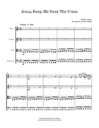 Jesus, Keep Me Near The Cross String Quartet scores gallery preview page 5