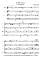 Happy Xmas (War Is Over) Woodwind Quartet scores gallery preview page 3
