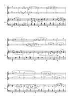 Christmas Waltz. For Flute, Clarinet and Piano. Woodwind Duet scores gallery preview page 5