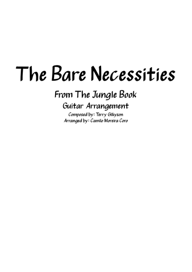 The Bare Necessities