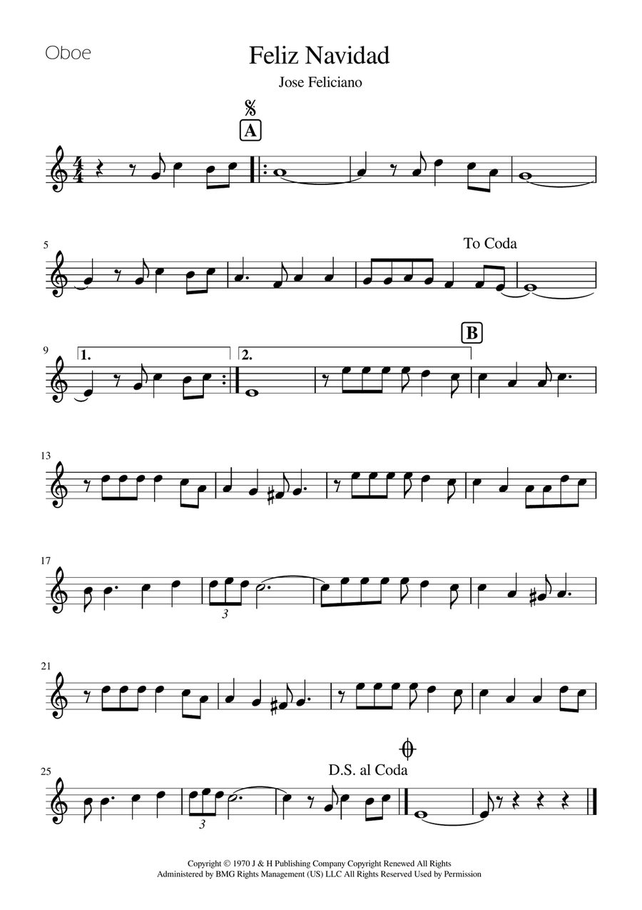Feliz Navidad by Clay Walker Woodwind Duet - Digital Sheet Music page 2