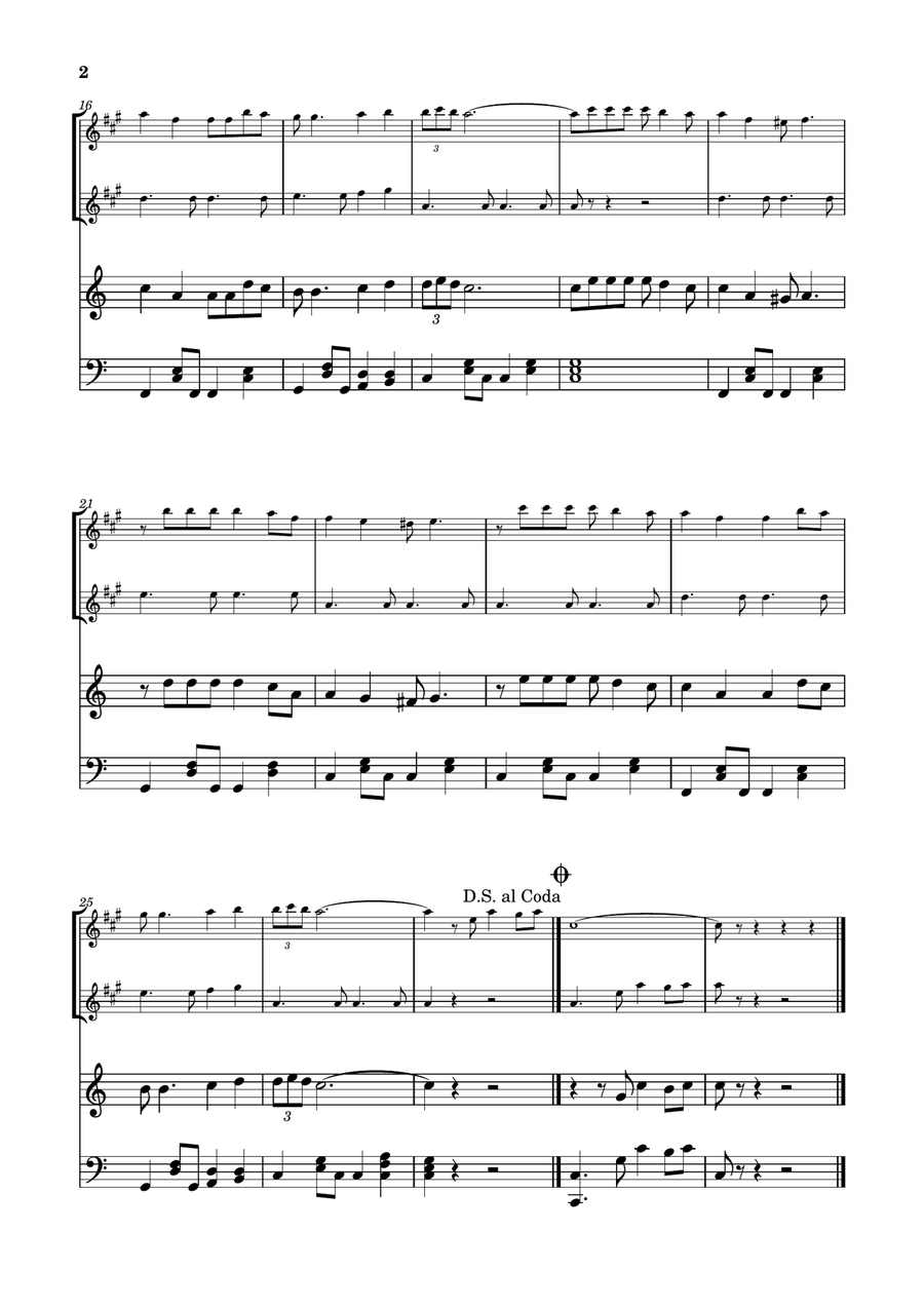 Feliz Navidad by Clay Walker Baritone Saxophone - Digital Sheet Music page 2