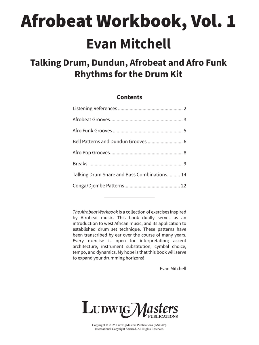 Afrobeat Workbook Drum Set - Sheet Music page 2