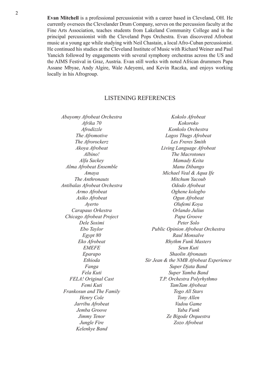 Afrobeat Workbook Drum Set - Sheet Music page 3