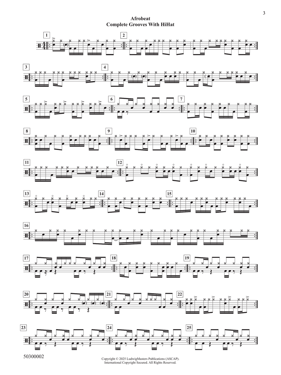Afrobeat Workbook Drum Set - Sheet Music page 4