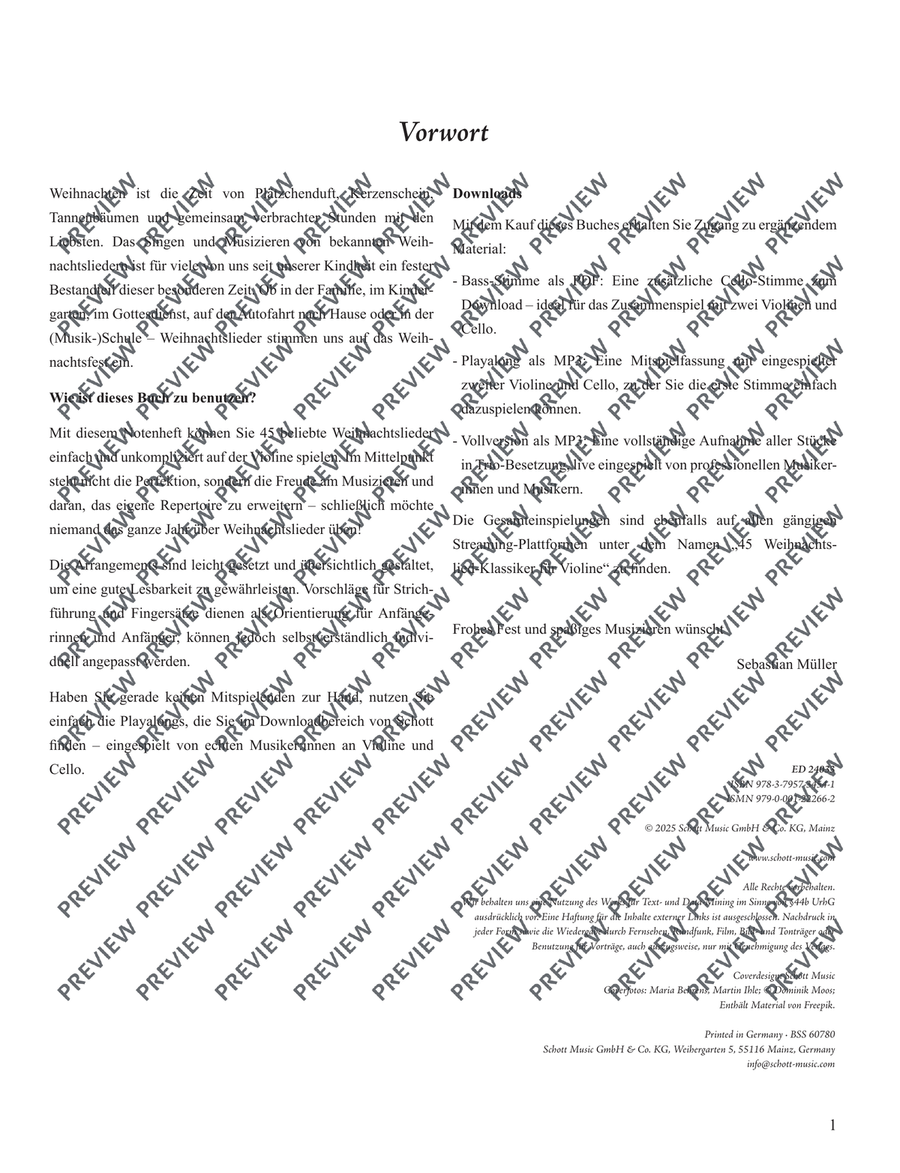 45 traditional Christmas carols for violin Cello - Digital Sheet Music page 4