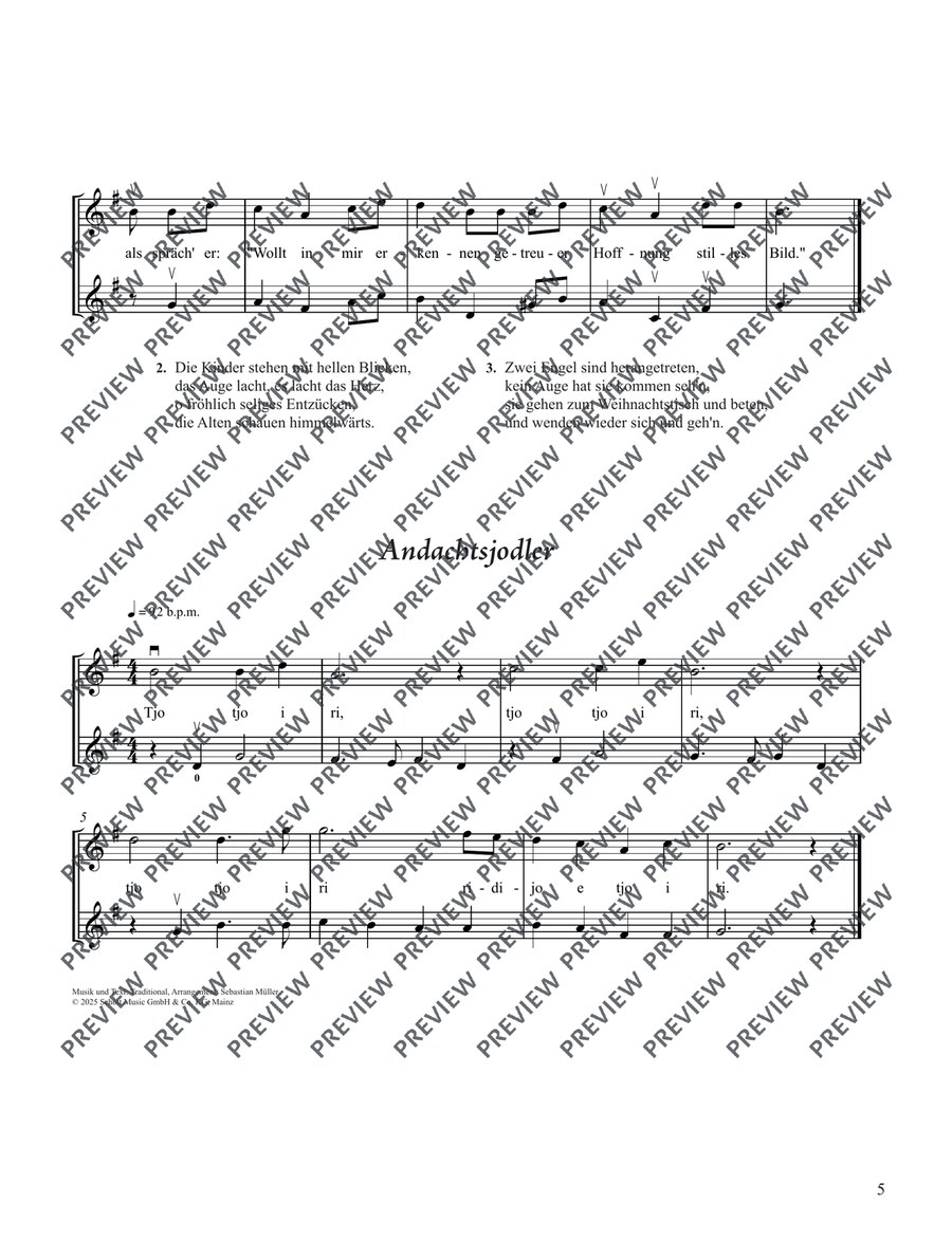 45 traditional Christmas carols for violin Cello - Digital Sheet Music page 6