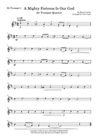 A Mighty Fortress Is Our God Brass Quartet scores gallery preview page 3