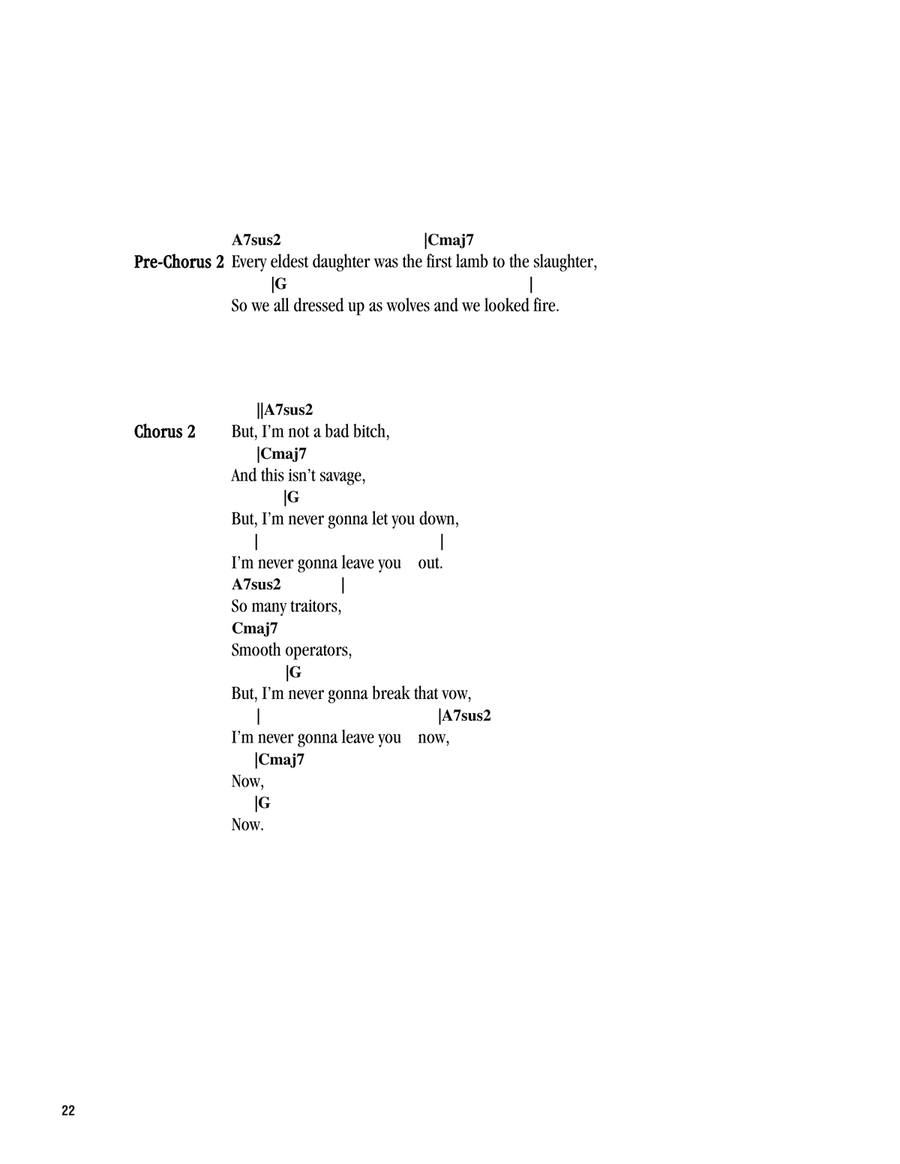 Eldest Daughter by Taylor Swift Acoustic Guitar - Digital Sheet Music page 3