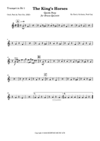 The King's Horses And The King's Men Brass Quintet scores gallery preview page 4