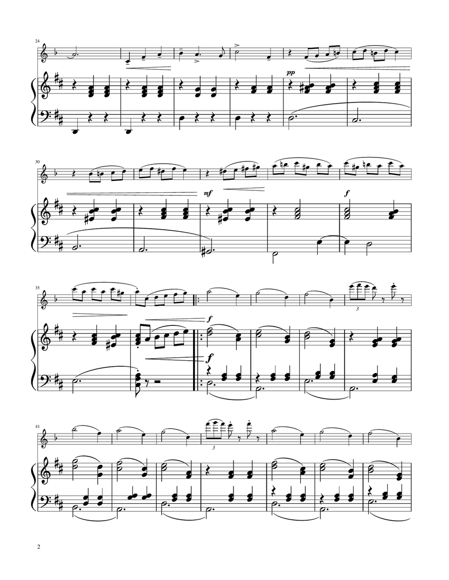 Waltz of the Flowers - The Nutcracker - Clarinet in A Solo w/Piano by Peter Ilyich Tchaikovsky A Clarinet - Digital Sheet Music page 2