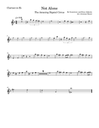 Not Alone Clarinet Choir scores gallery preview page 5