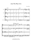 Just The Way It Is String Quartet scores gallery preview page 3