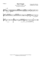 Don't Forget String Quartet scores gallery preview page 3