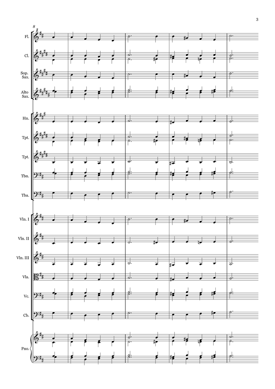 Crown Him with Many Crowns - for Beginner Orchestra by George Job Elvey Large Ensemble - Digital Sheet Music page 3