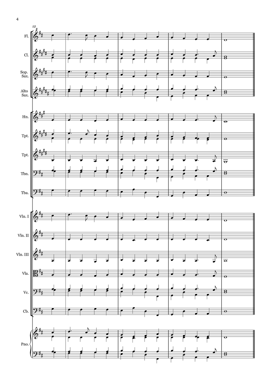 Crown Him with Many Crowns - for Beginner Orchestra by George Job Elvey Large Ensemble - Digital Sheet Music page 4