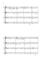 Dido's Lament Brass Quartet scores gallery preview page 4