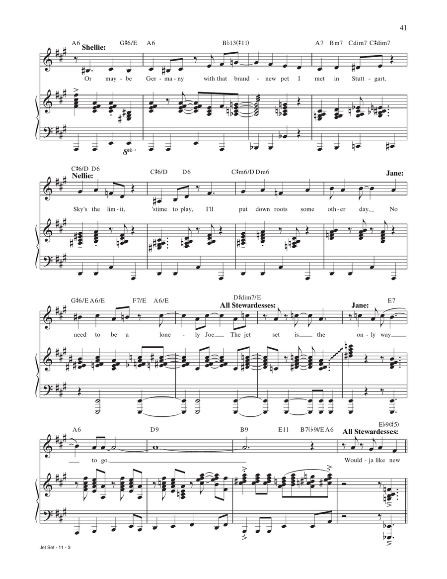 Jet Set (from Catch Me If You Can) by Scott Wittman Piano, Vocal - Digital Sheet Music page 3