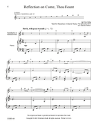 Reflection on Come, Thou Fount - 12 bells School and Community scores gallery preview page 4