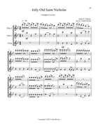 Two Flutes and Violin for Christmas, Book 3 (12 Arrangements) Small Ensemble scores gallery preview page 3