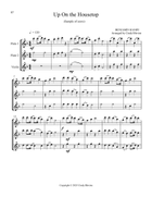 Two Flutes and Violin for Christmas, Book 3 (12 Arrangements) Small Ensemble scores gallery preview page 5