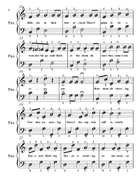 Parade of the Wooden Soldiers Easy Piano Sheet Music Combo A Cappella scores gallery preview page 5