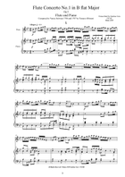 Albinoni - 12 Flute Concertos Op.5 for Flute and Piano - Scores and Part Flute Solo scores gallery preview page 3