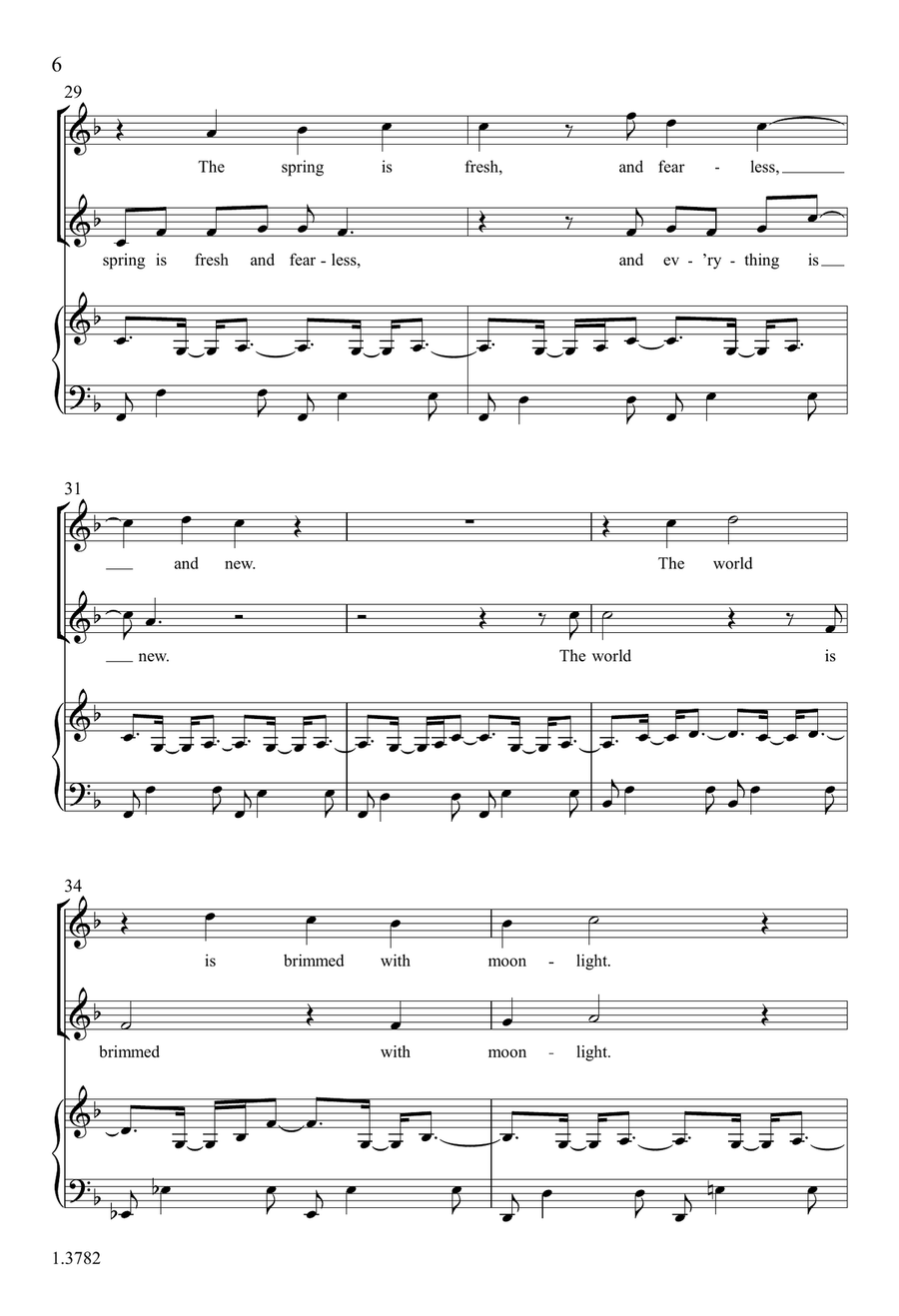 May Night (Choral Score) 2-Part - Digital Sheet Music page 6