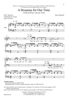 A Hosanna for Our Time (Choral Score) 4-Part scores gallery preview page 3