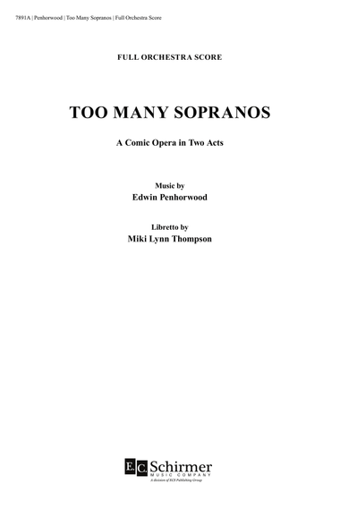 Too Many Sopranos (Additional Full Orchestra Score)