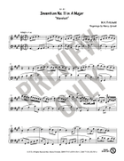 Invention No. 11 in A Major Piano Method scores gallery preview page 4