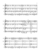 Medley: Bridgerton Main Title with Bad Guy, Thank U, Next, Girls Like You, and Wildest Dreams String Quartet scores gallery preview page 5