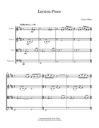 Lenten Piece String Quartet scores gallery preview page 4