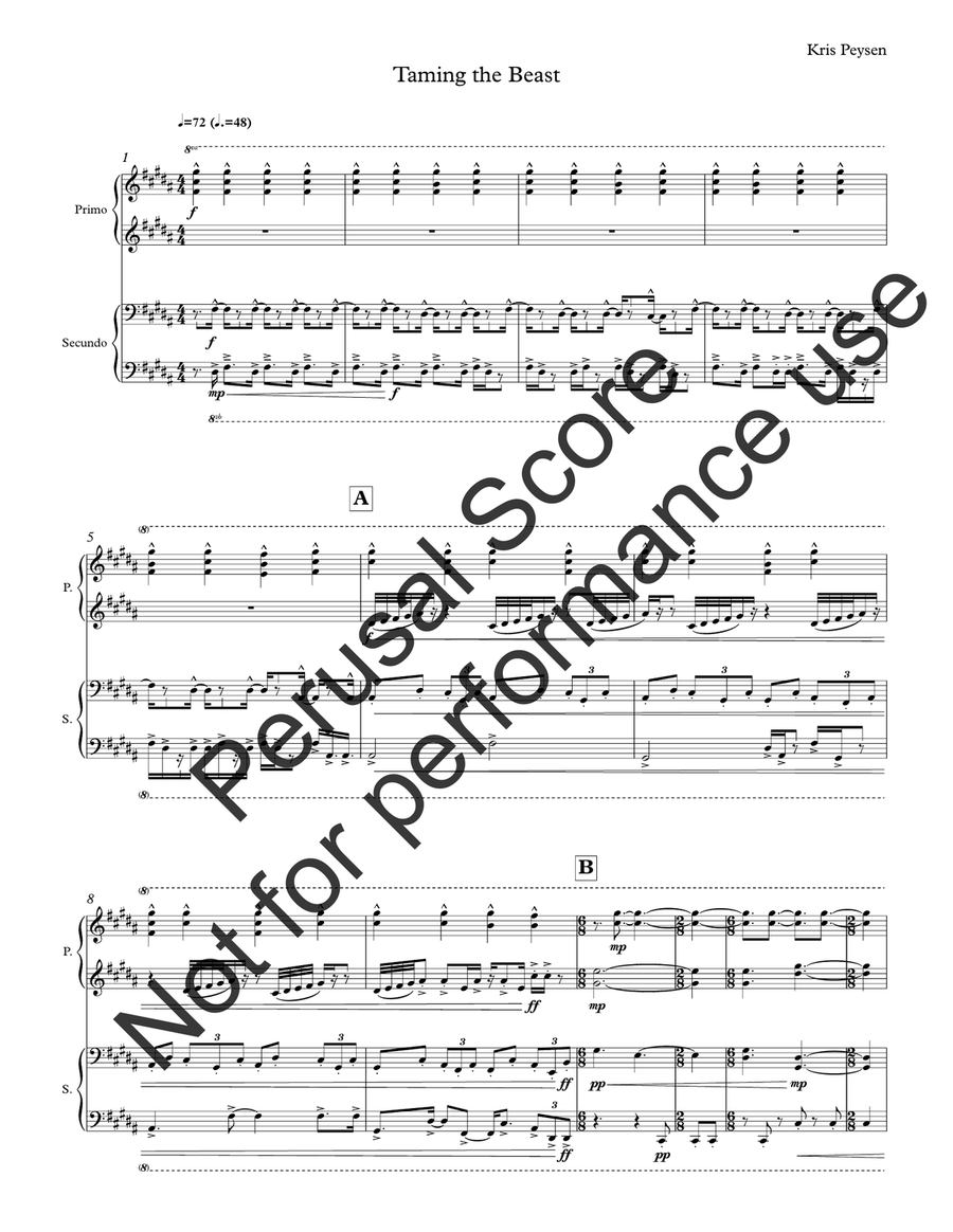 Taming the Beast Chamber Music - Digital Sheet Music page 3
