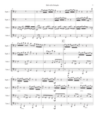Ballo della Battaglia Brass Quartet scores gallery preview page 3