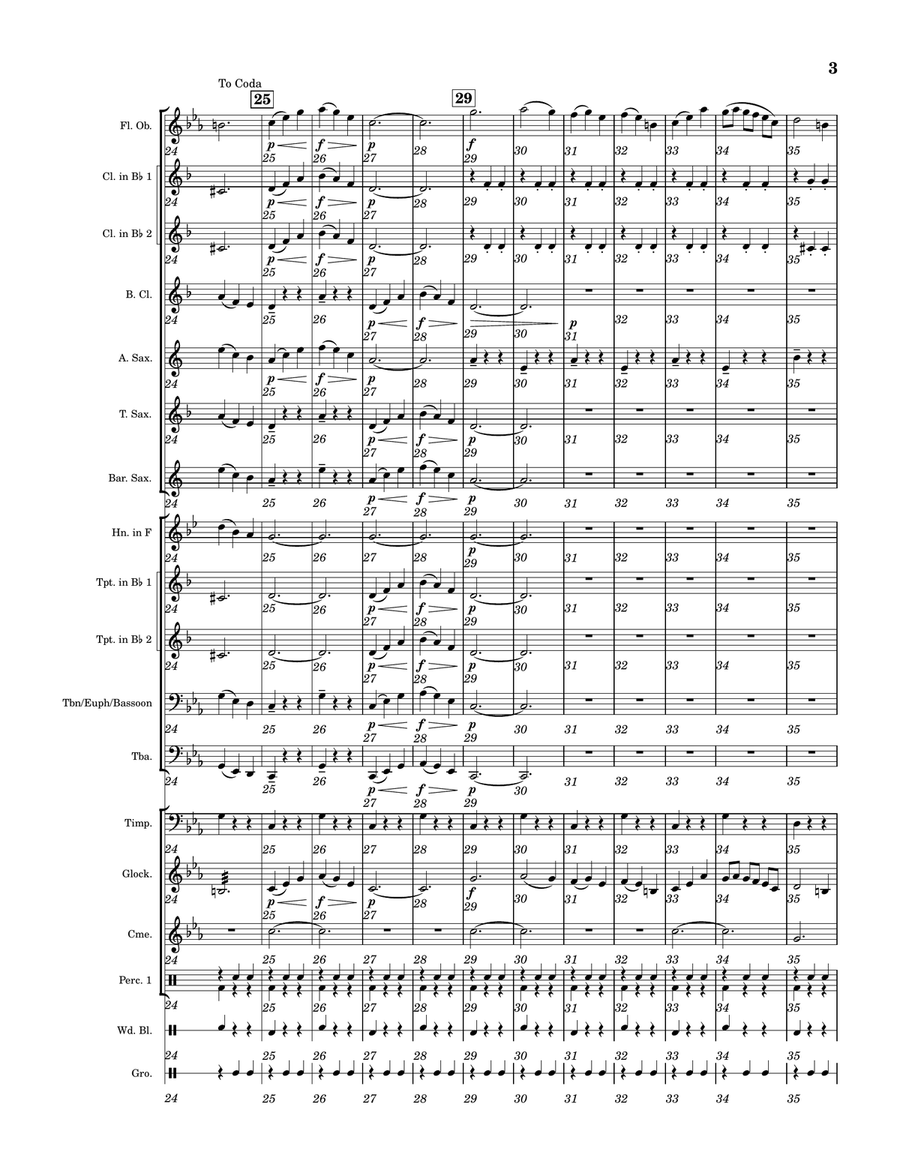 Autumn Moon Waltz Concert Band - Digital Sheet Music page 3